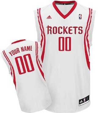 Men & Youth Customized Houston Rockets White Jersey
